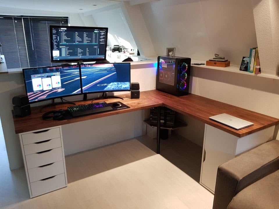 Home Office Gaming Bedroom Idea