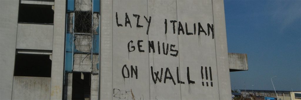 Elfo “Lazy Italian Genius on Wall”