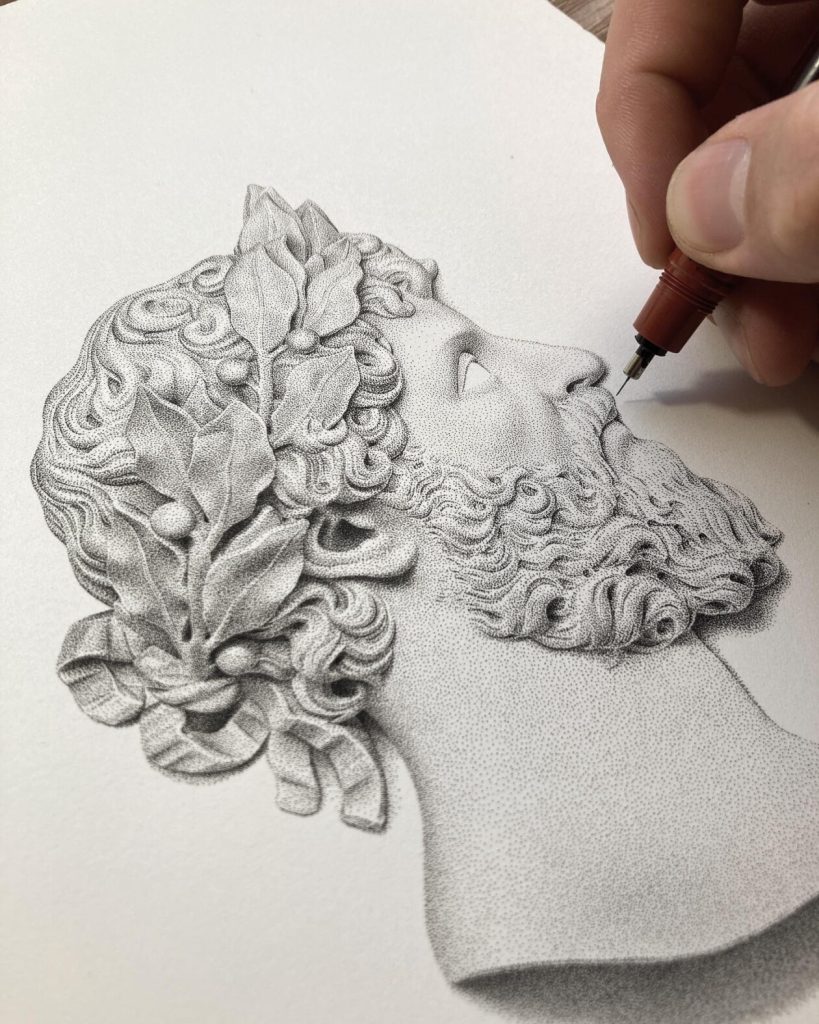 Artist Crafts Breathtaking Stippling Artwork with Millions of Dots Artist Crafts Breathtaking Stippling Artwork with Millions of Dots
