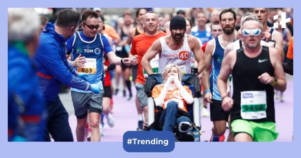 Colin Farrell Completes Dublin Marathon While Helping Friend in Wheelchair