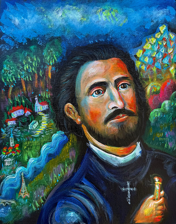 Reflective Gold Leaf Revitalizes Ethereal Paintings