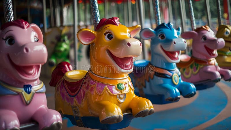 Artistic Carousel Captures Innocent Delight