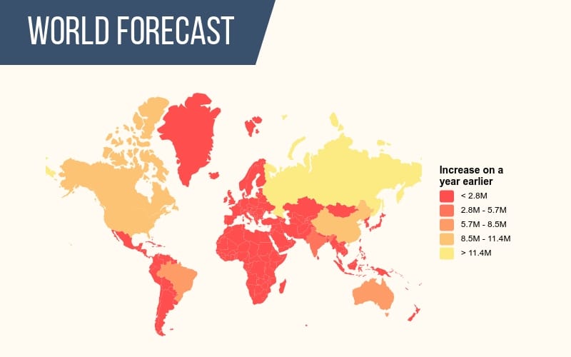 Student Designs Vibrant Infographics of Global Facts in Map Style