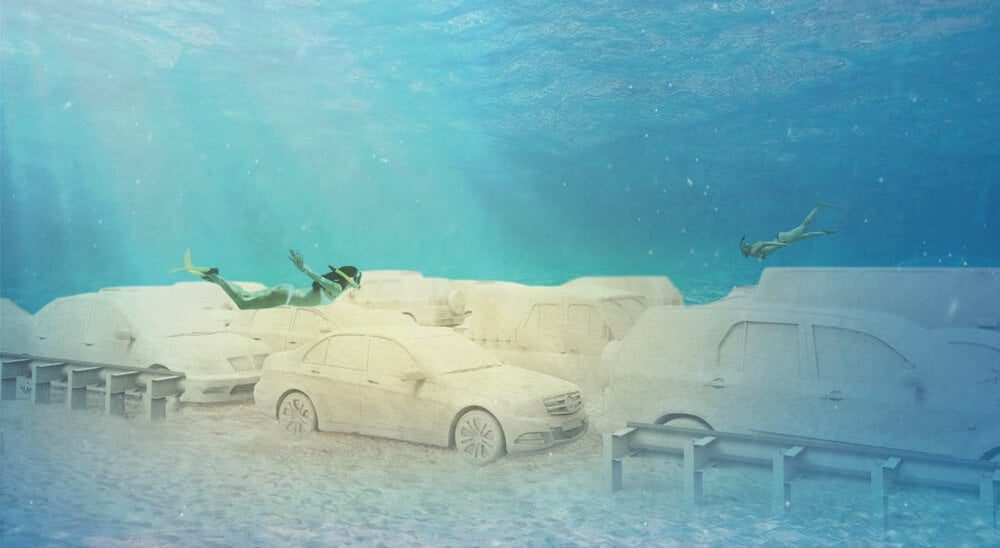 Concrete Vehicles Sunken in Miami to Create Man-Made Coral Reefs Concrete Vehicles Sunken in Miami to Create Man-Made Coral Reefs