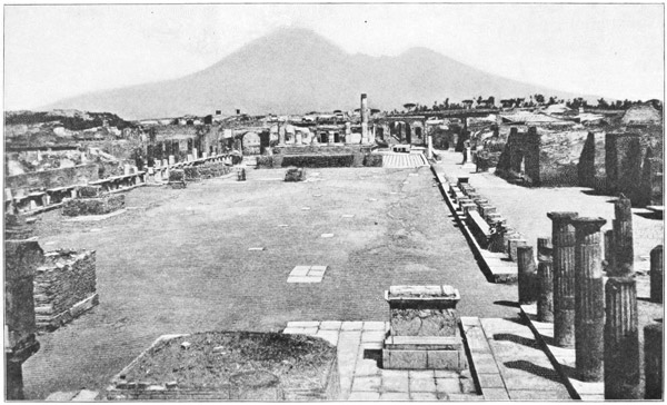 Representation of Pompeii Just Prior to the Catastrophic Eruption of Mount Vesuvius