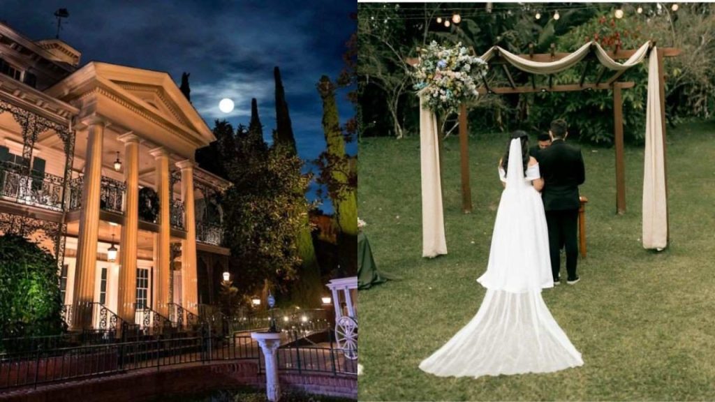 Disneyland Unveils Haunted Mansion Courtyard for Nuptial Ceremonies
