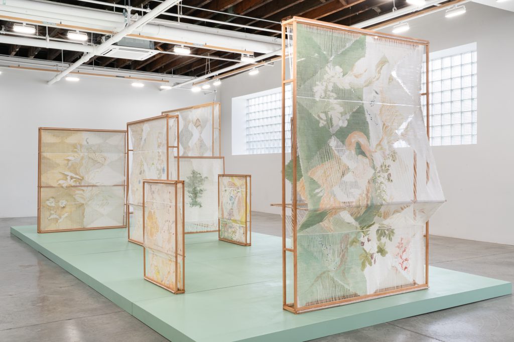 Fiber Artist Creates Elaborate Silk Windows from Shredded Paintings