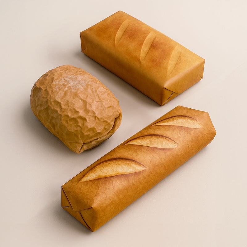 Gift Wrapping Paper That Looks and Feels Like Bread
