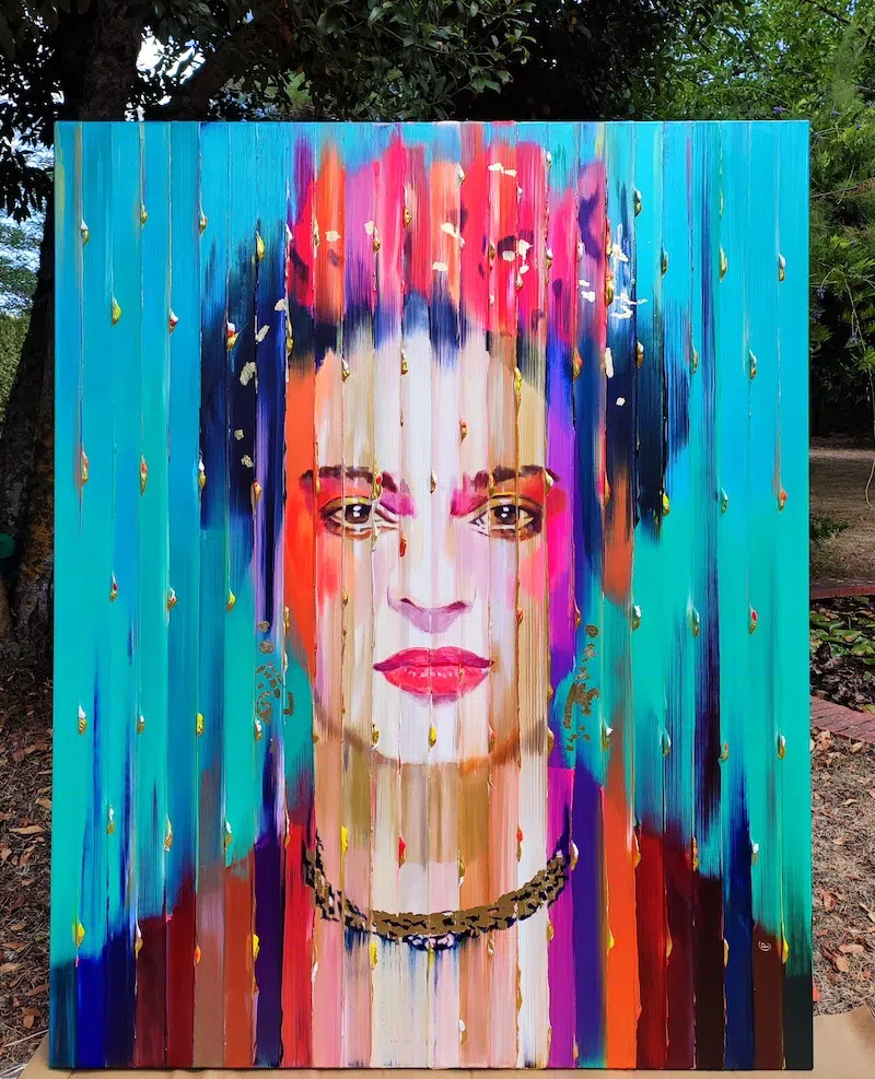 Artist Employs Dripping Paint on Lifelike Portraits to Explore Identity and Perception