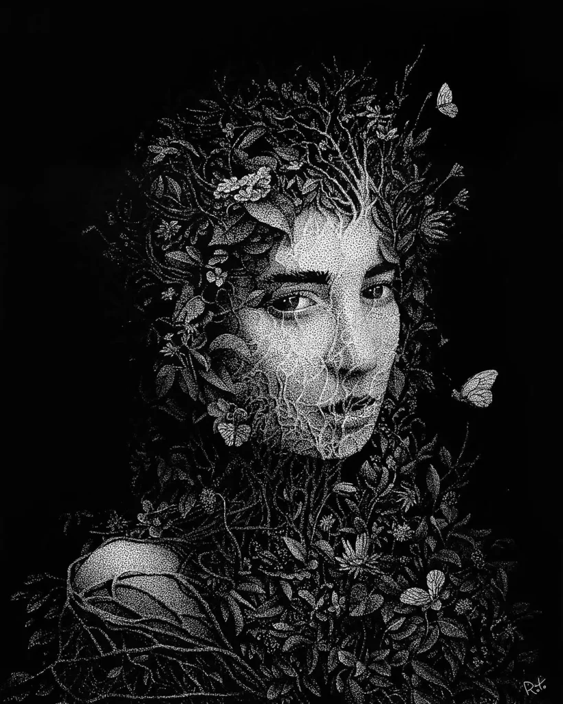 Artist Employs Millions of Dots to Produce Drawings Inspired by Renaissance Sculptures