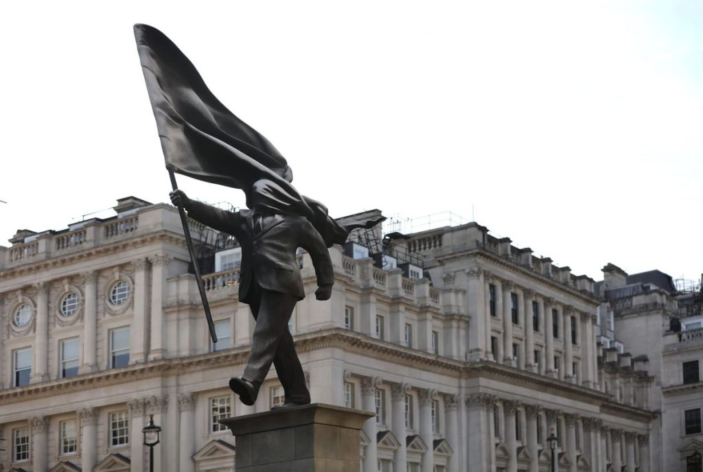 Banksy Installs Anti-Imperialist Monument in Central London