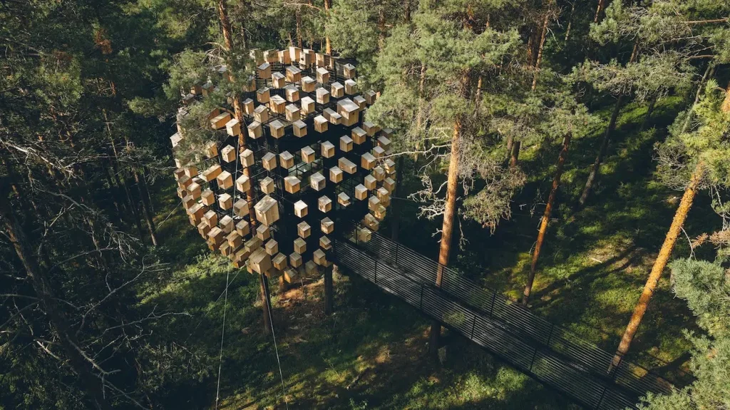 Discover a Night’s Accommodation Surrounded by 350 Birdhouses at Sweden’s Treehotel