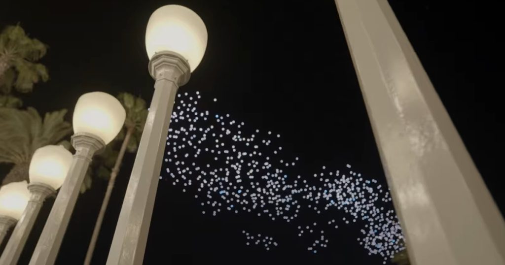 “Drone Display Lights Up Los Angeles Skyline to Commemorate LACMA’s New David Geffen Galleries”