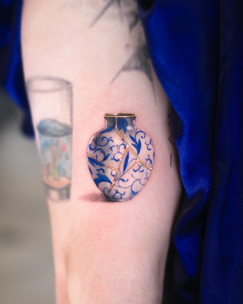 Tattoos Influenced by Kintsugi Honor the Rebuilt Aspects of Our Being