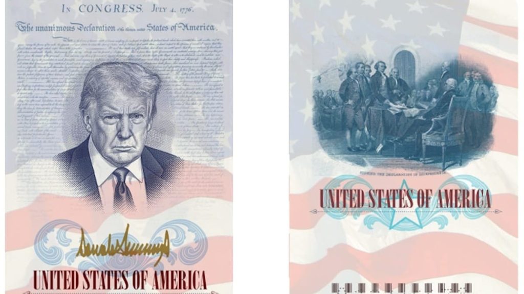 Trump Features His Face on Passports