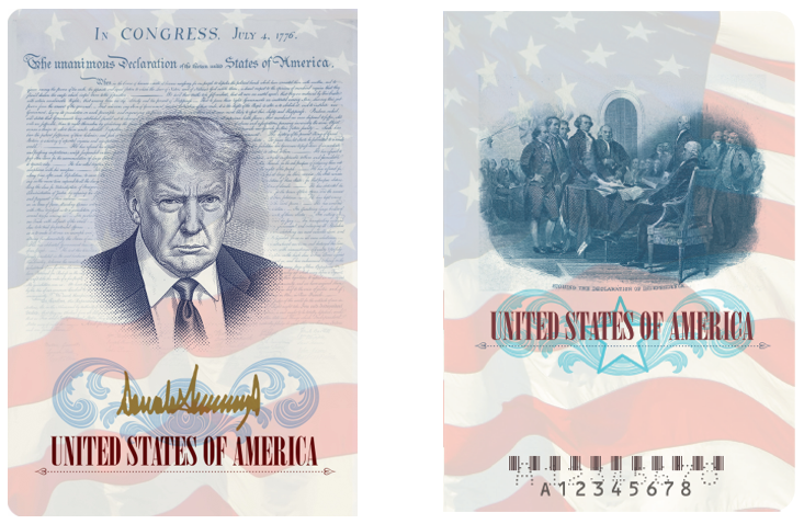 Trump’s Image Featured on US Passport