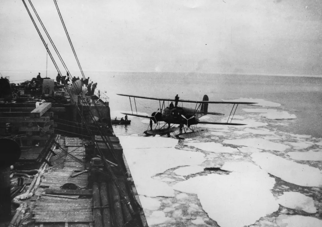 A view of Byrd's 1934 Antarctic expedition
