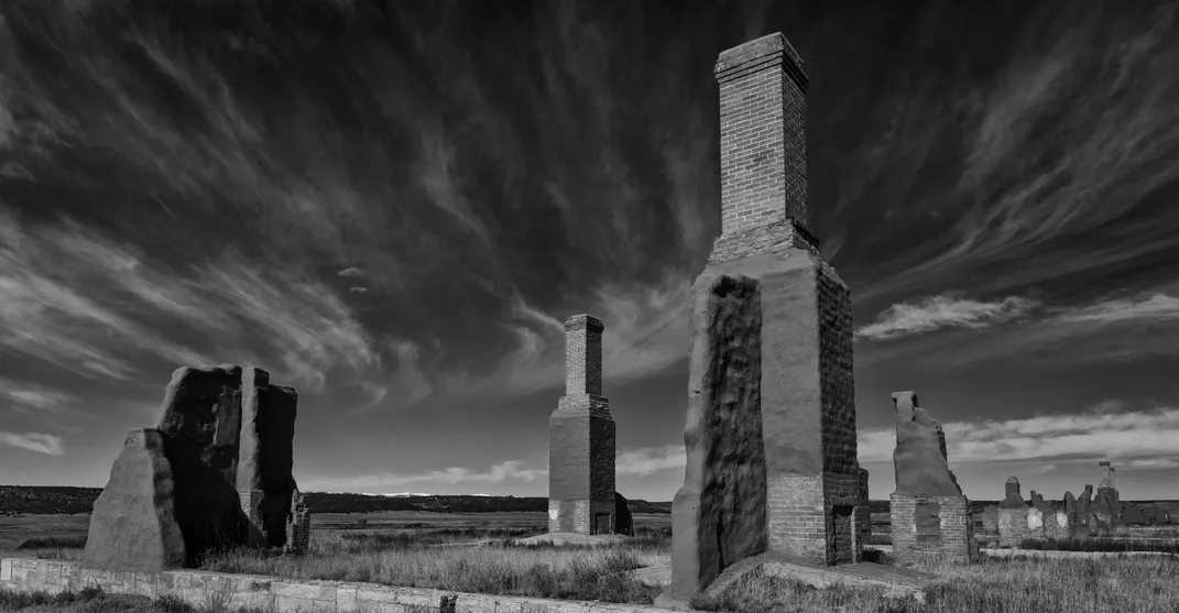 12 - The remnants of the officers’ quarters at Fort Union National Monument in New Mexico remain intact. The fort served as a supply point and was a significant stop for traders and travelers along the Santa Fe Trail.