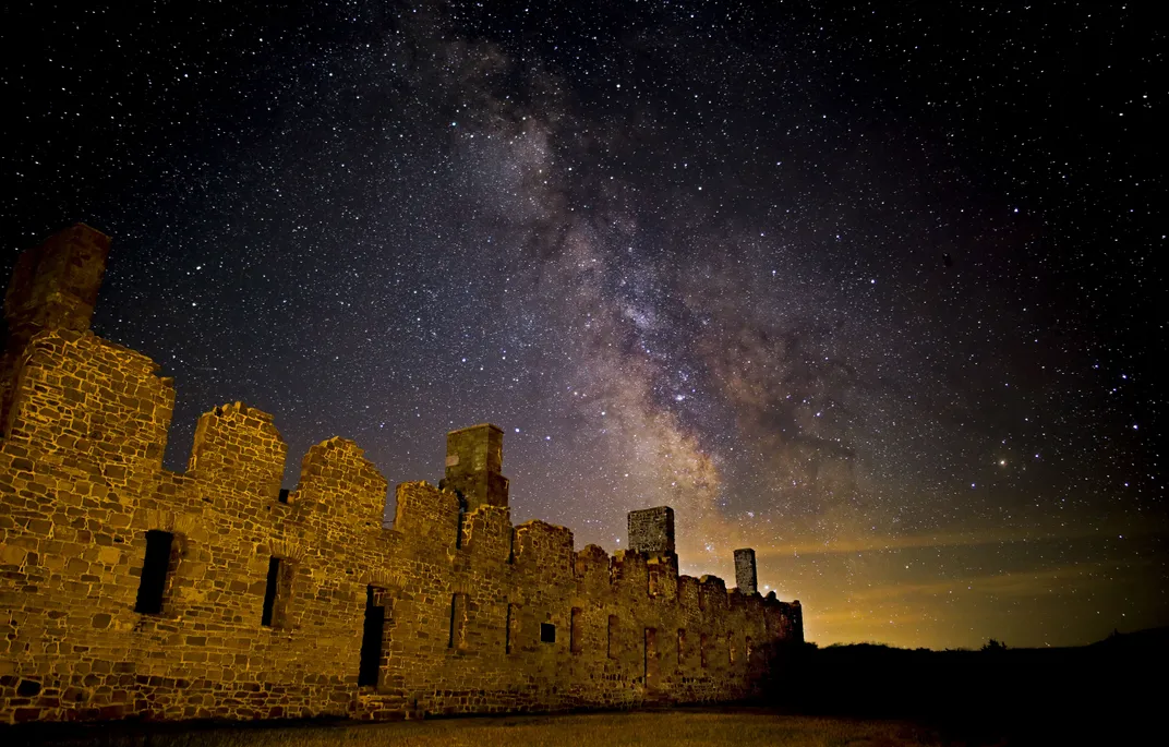8 - The Milky Way shines over Fort Crown Point. Built by the British on the site of the old French Fort St. Frederic in 1759, Crown Point was taken by American colonists in 1775. Its armaments were crucial for the Revolutionary efforts.