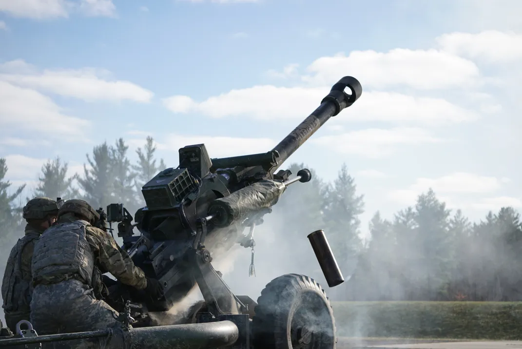 10 - Artillery soldiers from the 2nd Battalion, 15th Field Artillery Regiment, fire shells from an M119A1 howitzer during a live-fire drill at Fort Drum.