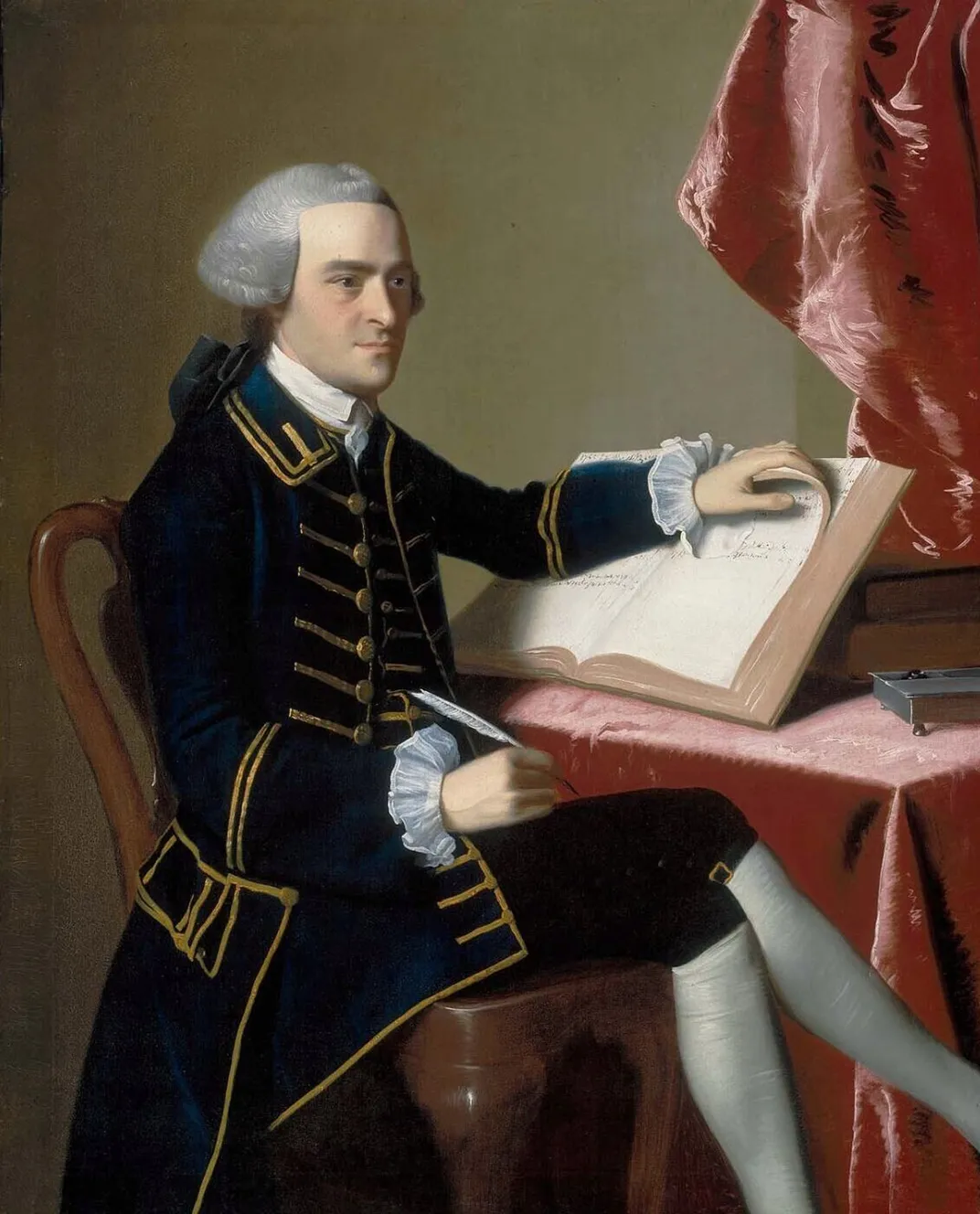 A portrait of John Hancock