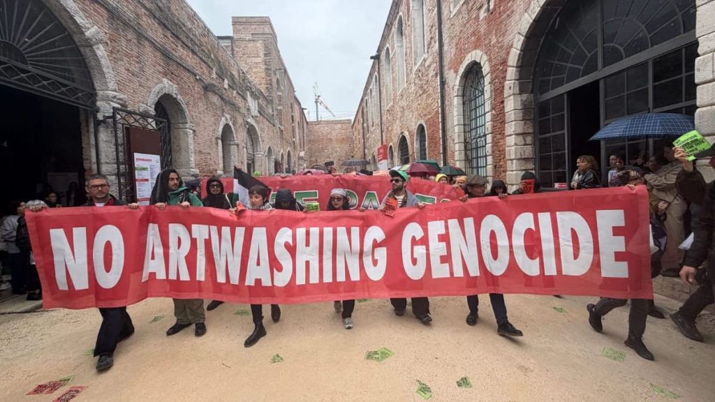 “Protest Themes Highlighted at the Venice Biennale”