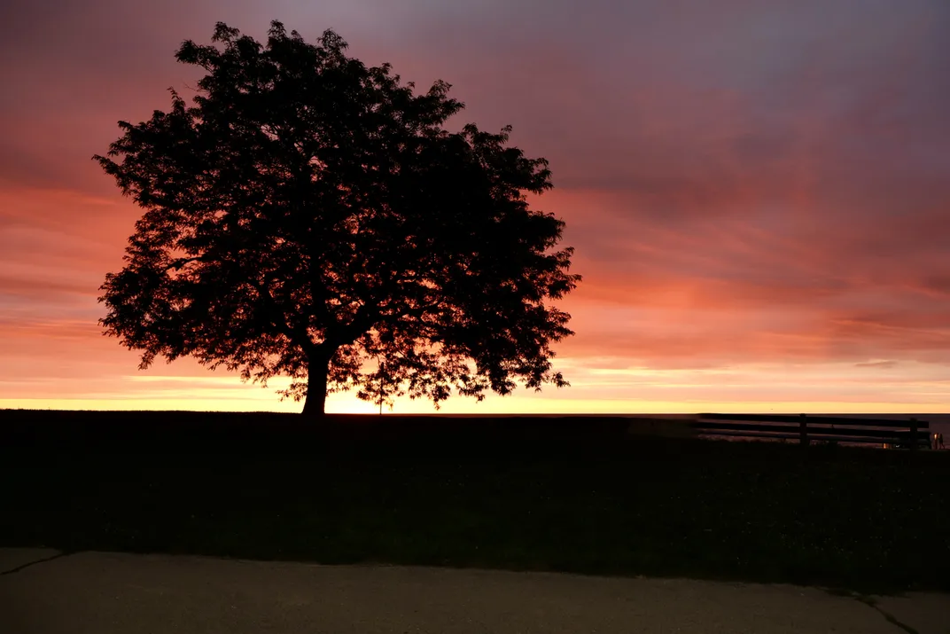 Sunset by Lake Michigan