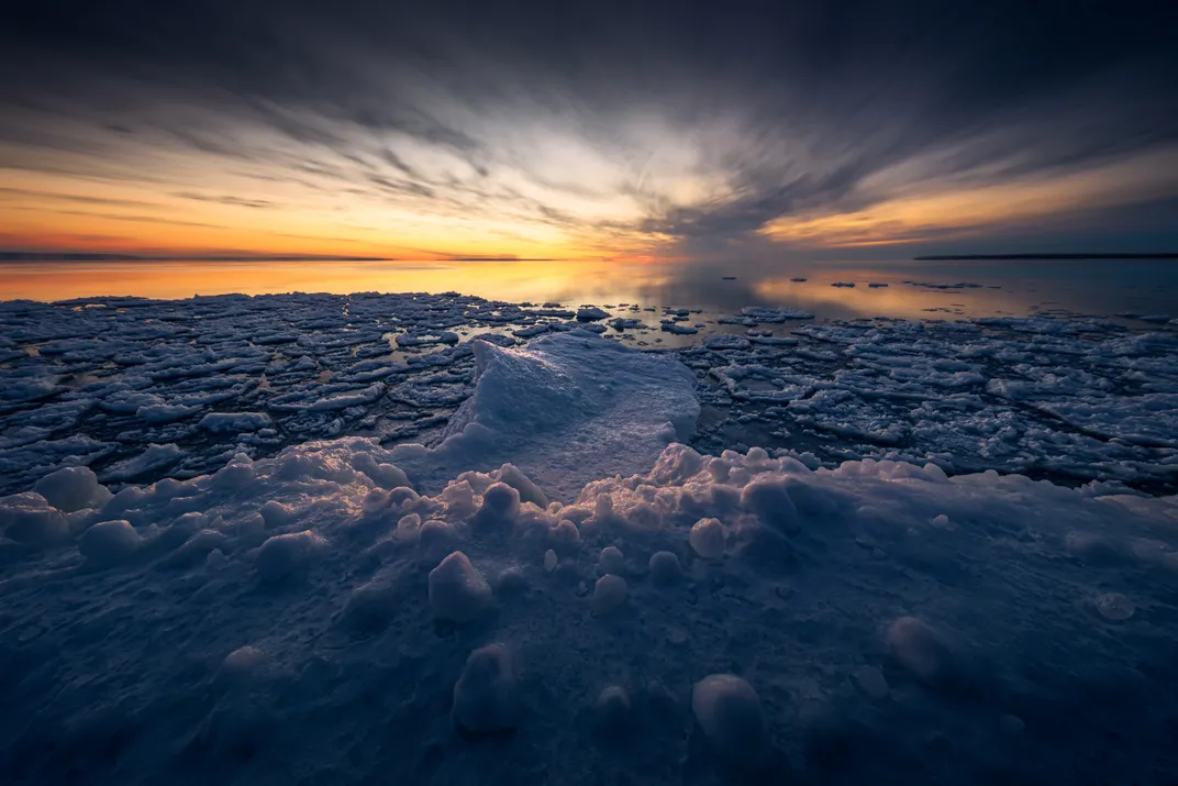 Sunset over Lake Huron